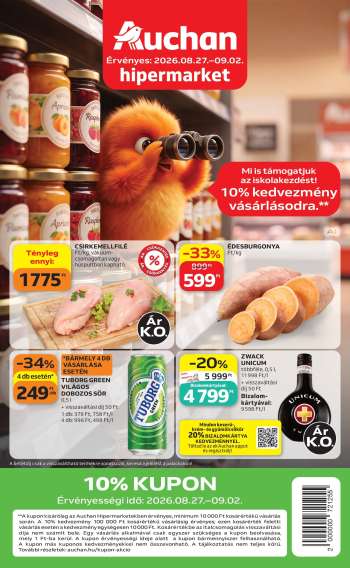 Újság Auchan - 2026.08.27 - 2026.09.02.