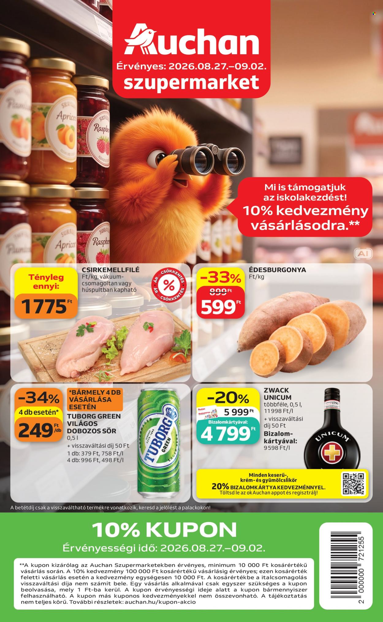 Auchan akciós újságok - 2026.08.27 - 2026.09.02. Oldal 1