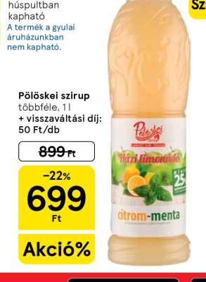 Pölöskei szirup