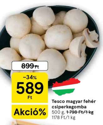 Tesco magyar fehér csiperkegomba
