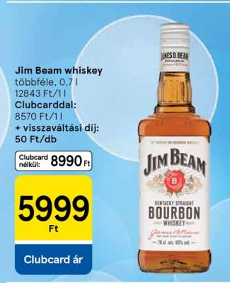 JIM BEAM WHISKEY