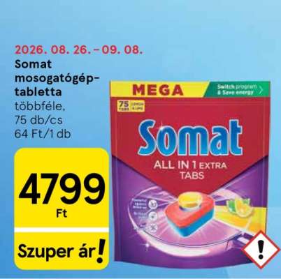 Somat Mosogatógép Tabletta
