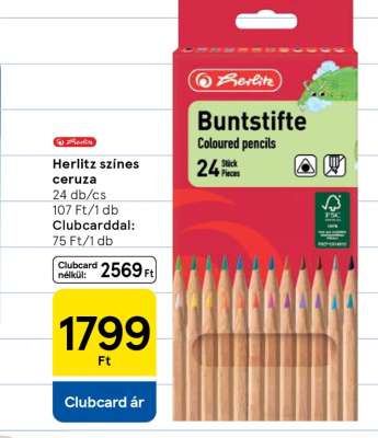 HERLITZ SZÍNES CERUZA