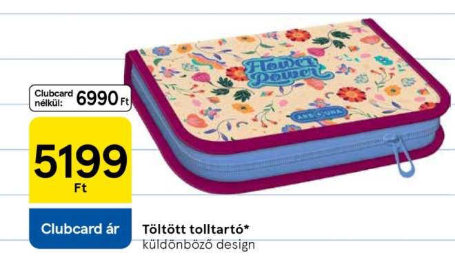 Töltött tolltartó