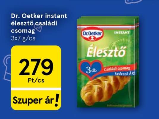 Dr. Oetker instant élesztő családi csomag