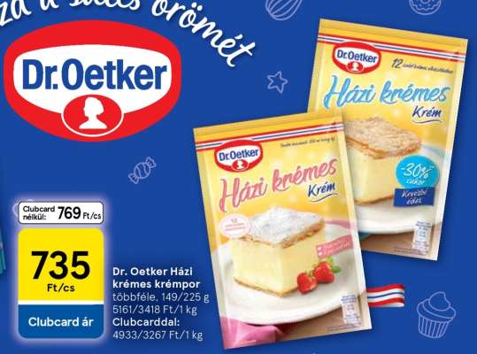 Dr. Oetker házi krémes krémpor
