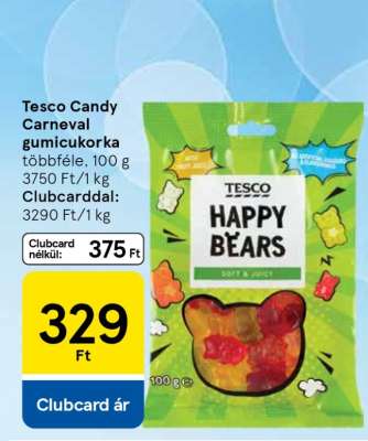 Tesco Candy Carneval gumicukorka