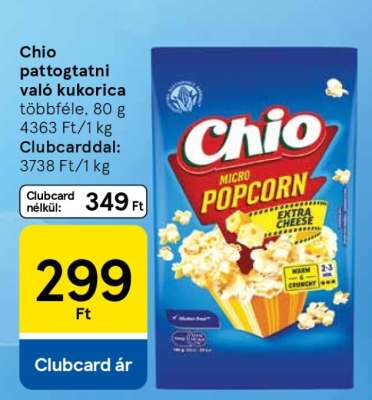 Chio pattogtatni való kukorica