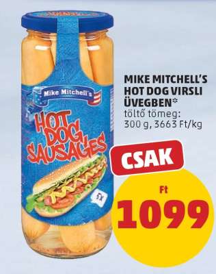 Mike Mitchell's Hot Dog Virsli Üvegben