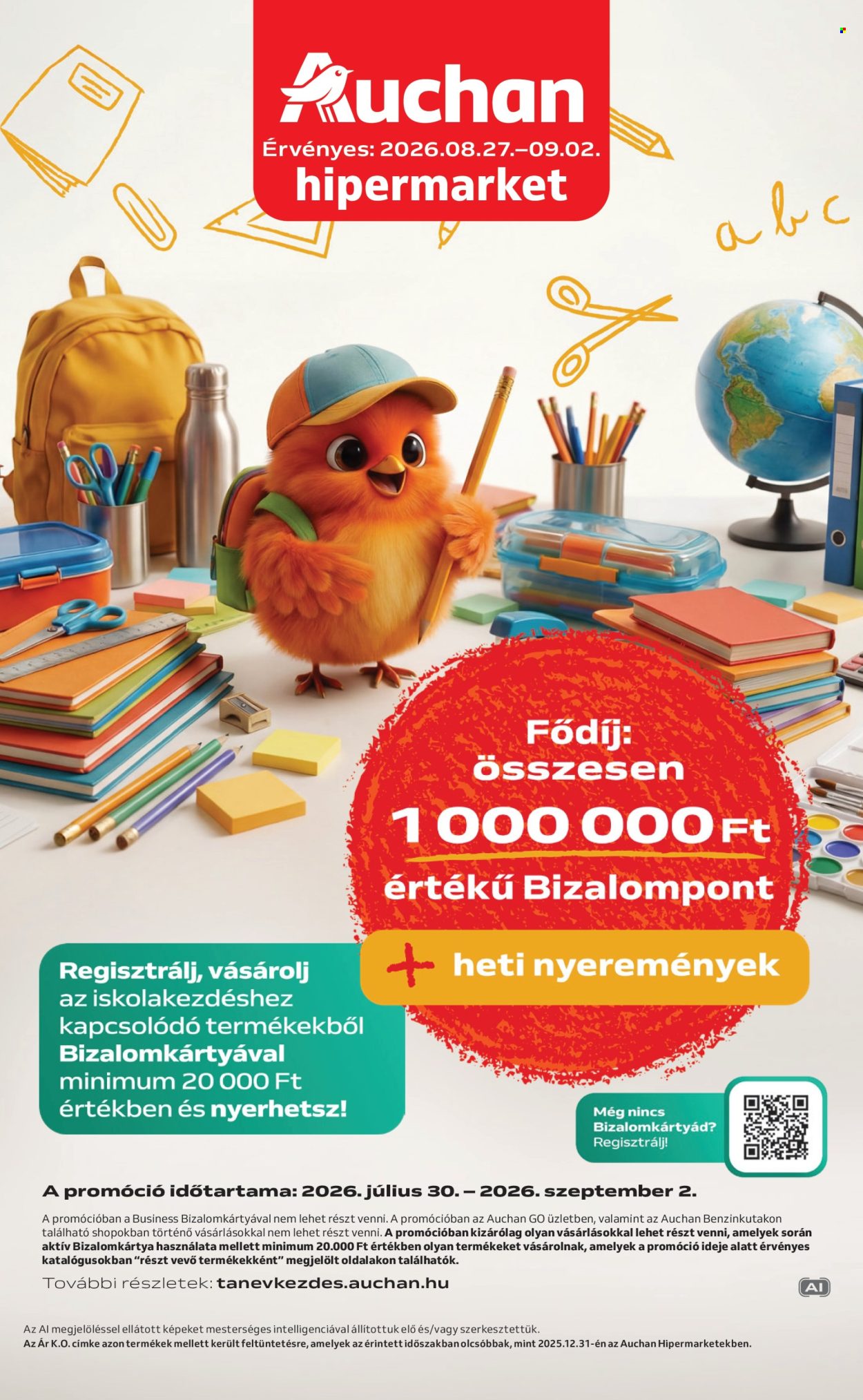 Auchan akciós újságok - 2026.08.27 - 2026.09.02. Oldal 1