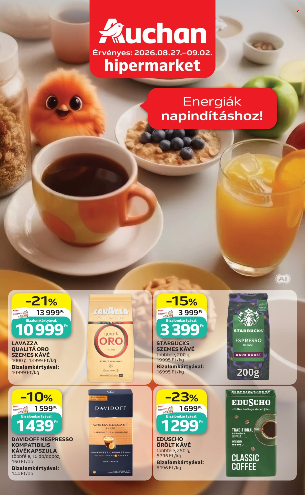 Auchan akciós újságok - 2026.08.27 - 2026.09.02. Oldal 1
