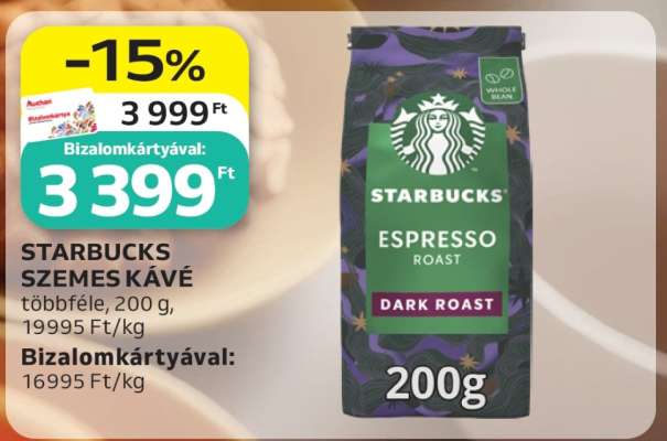 Starbucks szemes kávé