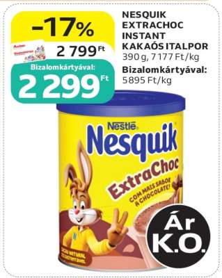 NESQUIK EXTRACHOC INSTANT KAKAÓS ITALPOR