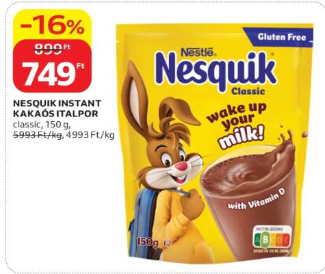 NESQUIK INSTANT KAKAÓS ITALPOR