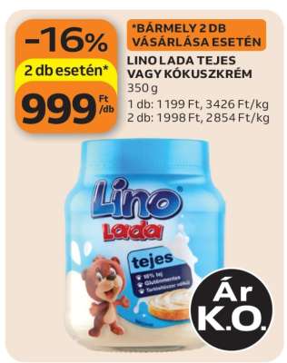 LINO LADA TEJES VAGY KÓKUSZKRÉM