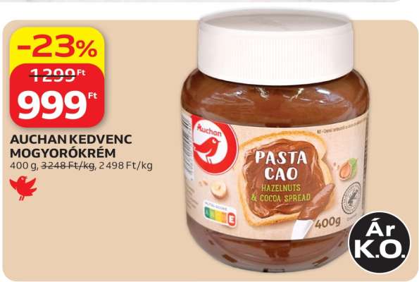 AUCHAN KEDVENC MOGYORÓKRÉM