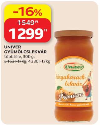 UNIVER GYÜMÖLCSLEKVÁR