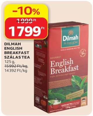DILMAH ENGLISH BREAKFAST SZÁLAS TEA
