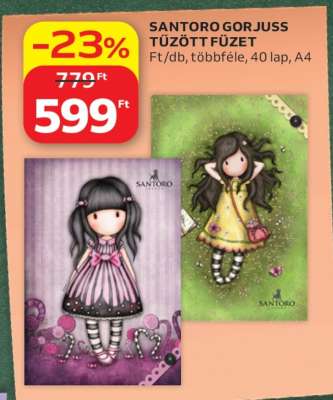 SANTORO GORJUSS TŰZÖTT FÜZET