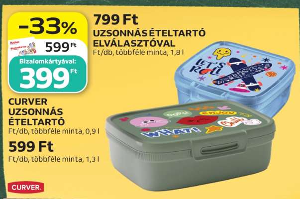 CURVER UZSONNÁS ÉTELTARTÓ