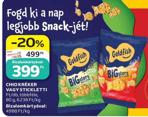 CHIO KRÉKER VAGY STICKLETTI