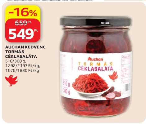 Auchan Kedvenc Tormás Céklasaláta