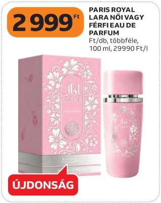 PARIS ROYAL LARA NŐI VAGY FÉRFI EAU DE PARFUM