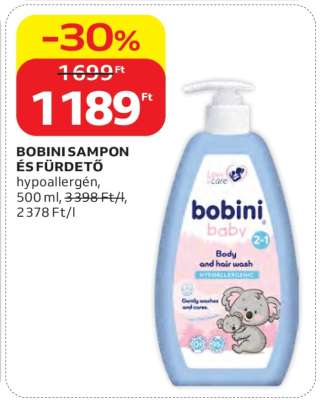 BOBINI SAMPON ÉS FÜRDETŐ
