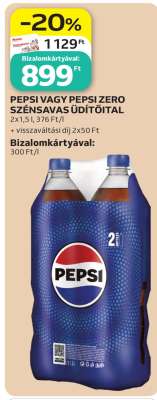 Pepsi vagy Pepsi Zero szénsavas üdítőital