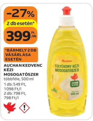 Auchan Kedvenc Kézi Mosogatószer