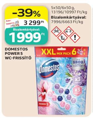 DOMESTOS POWER 5 WC-FRISSÍTŐ