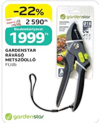 GARDENSTAR RÁVÁGÓ METSZŐOLLÓ