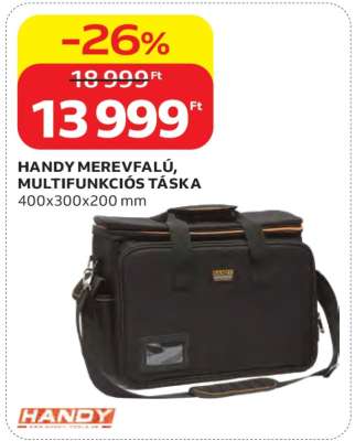 HANDY MEREVFALÚ, MULTIFUNKCIÓS TÁSKA