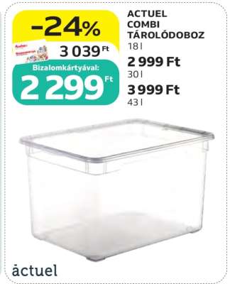 ACTUEL COMBI TÁROLÓDOBOZ