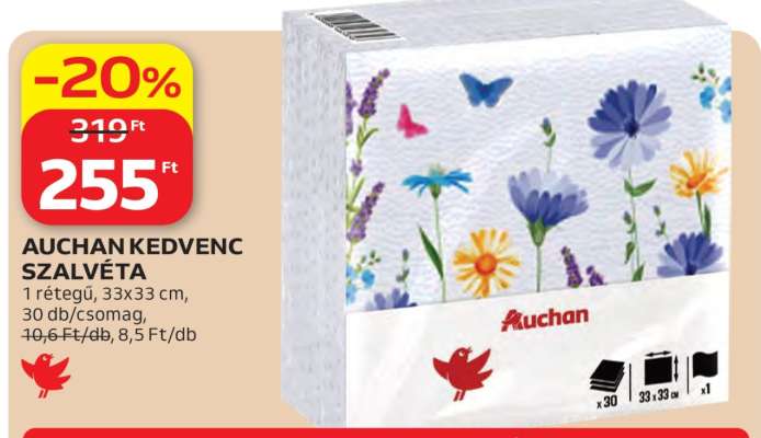 AUCHAN KEDVENC SZALVÉTA