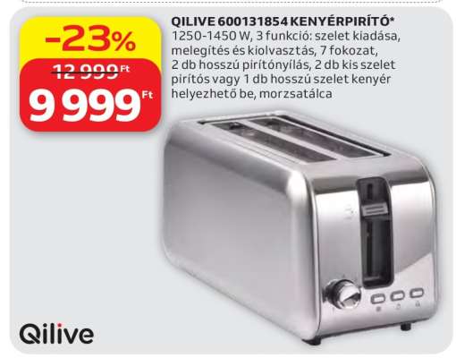 Qilive 600131854 Kenyérpirító