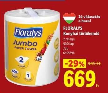 FLORALYS Konyhai törlőkendő