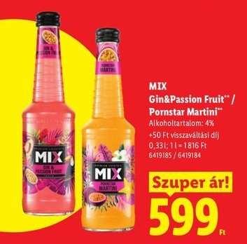 MIX Gin&Passion Fruit** / Pornstar Martini**