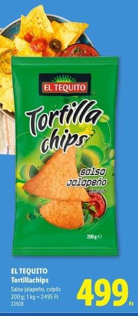 EL TEQUITO Tortillachips