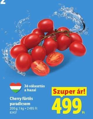Cherry fürtös paradicsom