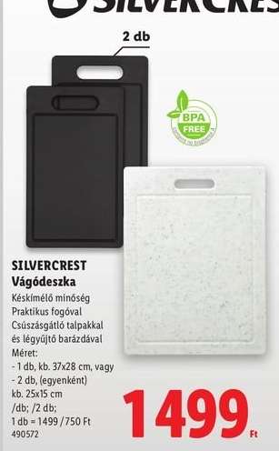 SILVERCREST Vágódeszka