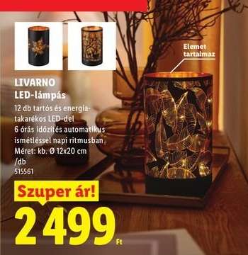 Livarno LED-lámpás