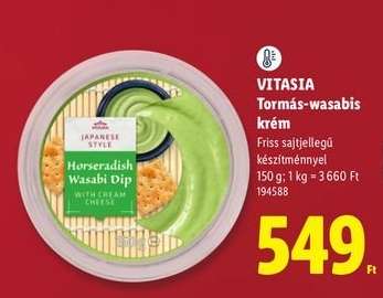 VITASIA Tormás-wasabis krém