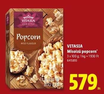 VITASIA Misoízű popcorn