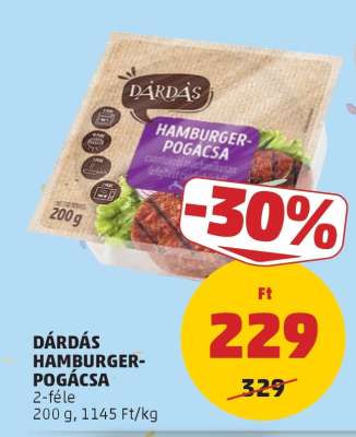 DÁRDÁS HAMBURGER-POGÁCSA