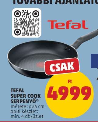 TEFAL SUPER COOK SERPENYŐ