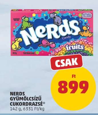 NERDS GYÜMÖLCSÍZŰ CUKORDRAZSÉ
