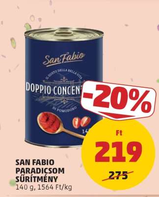 San Fabio Paradicsom Sűrítmény