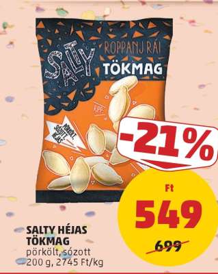 SALTY Héjas Tökmag