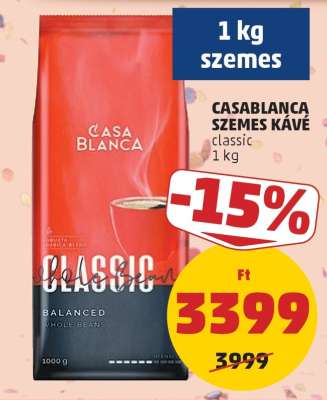 CASABLANCA SZEMES KÁVÉ